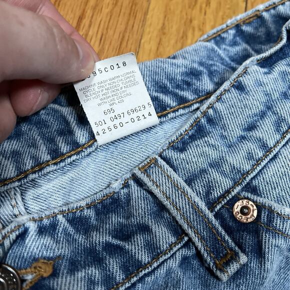 Vintage Levis 560 Jeans Mens 33x33 Blue Loose Tapered Orange Tab USA Made 90s - Picture 8 of 12